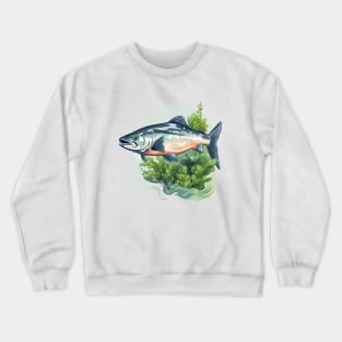 Pacific Northwest Salmon Crewneck Sweatshirt